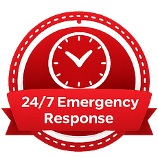 24/7 Emergency Response Badge